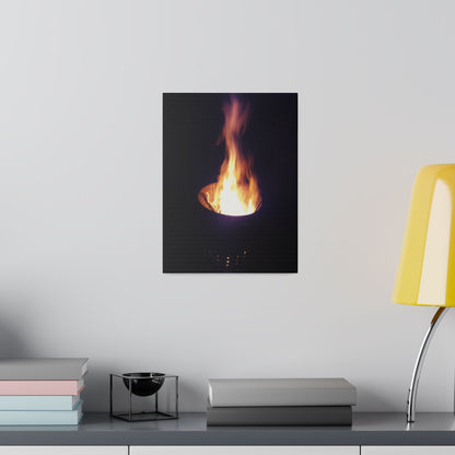 Fire Pit, Matte Canvas, Stretched, 0.75" - The Trio Synergize Group