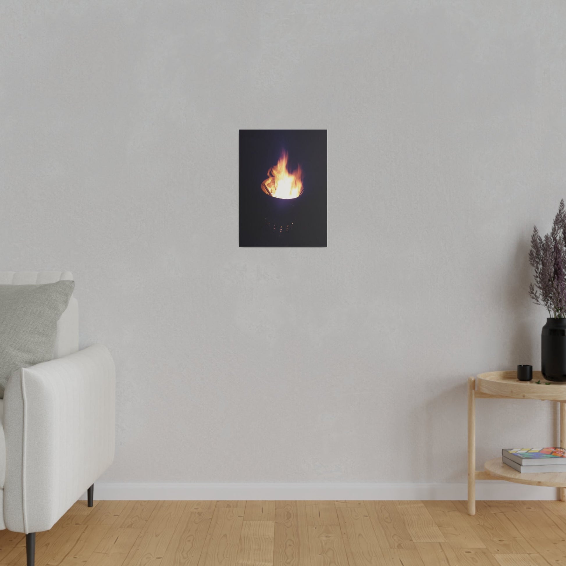 Fire Pit, Matte Canvas, Stretched, 0.75" - The Trio Synergize Group