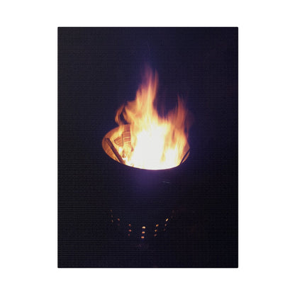 Fire Pit, Matte Canvas, Stretched, 0.75" - The Trio Synergize Group