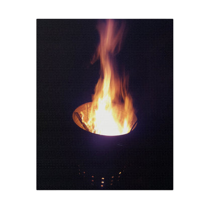 Fire Pit, Matte Canvas, Stretched, 0.75" - The Trio Synergize Group