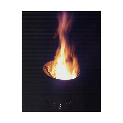 Fire Pit, Matte Canvas, Stretched, 0.75" - The Trio Synergize Group