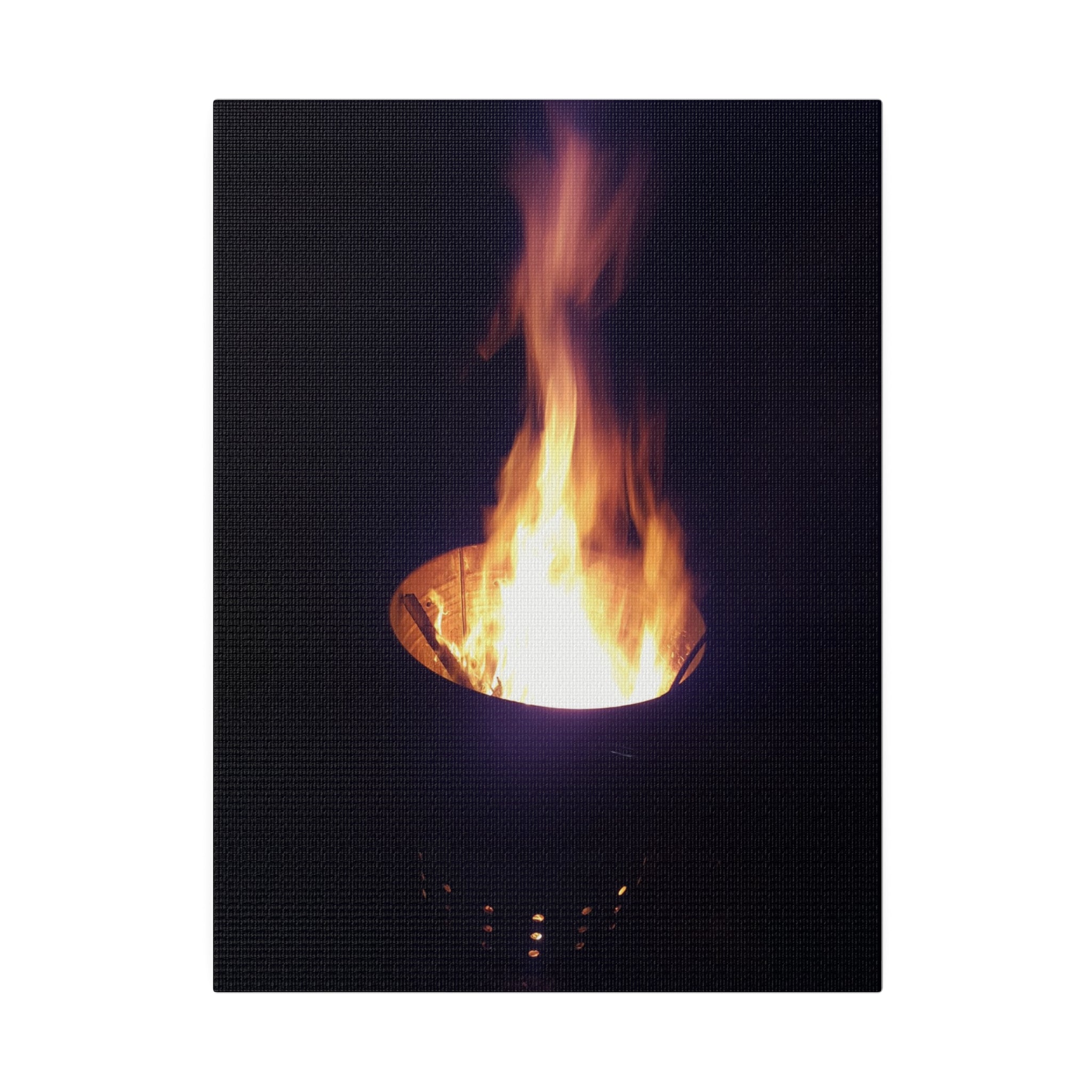 Fire Pit, Matte Canvas, Stretched, 0.75" - The Trio Synergize Group