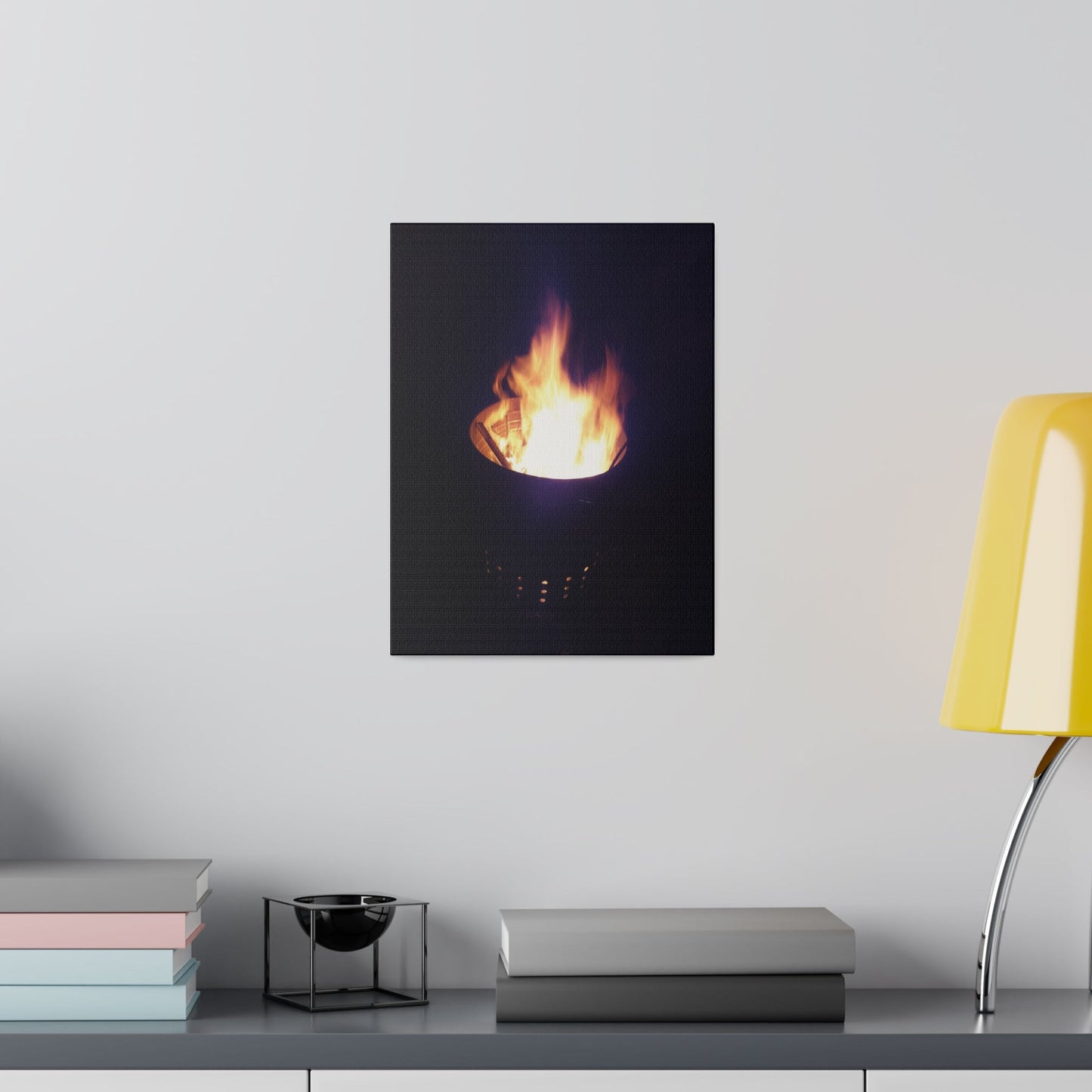 Fire Pit, Matte Canvas, Stretched, 0.75" - The Trio Synergize Group