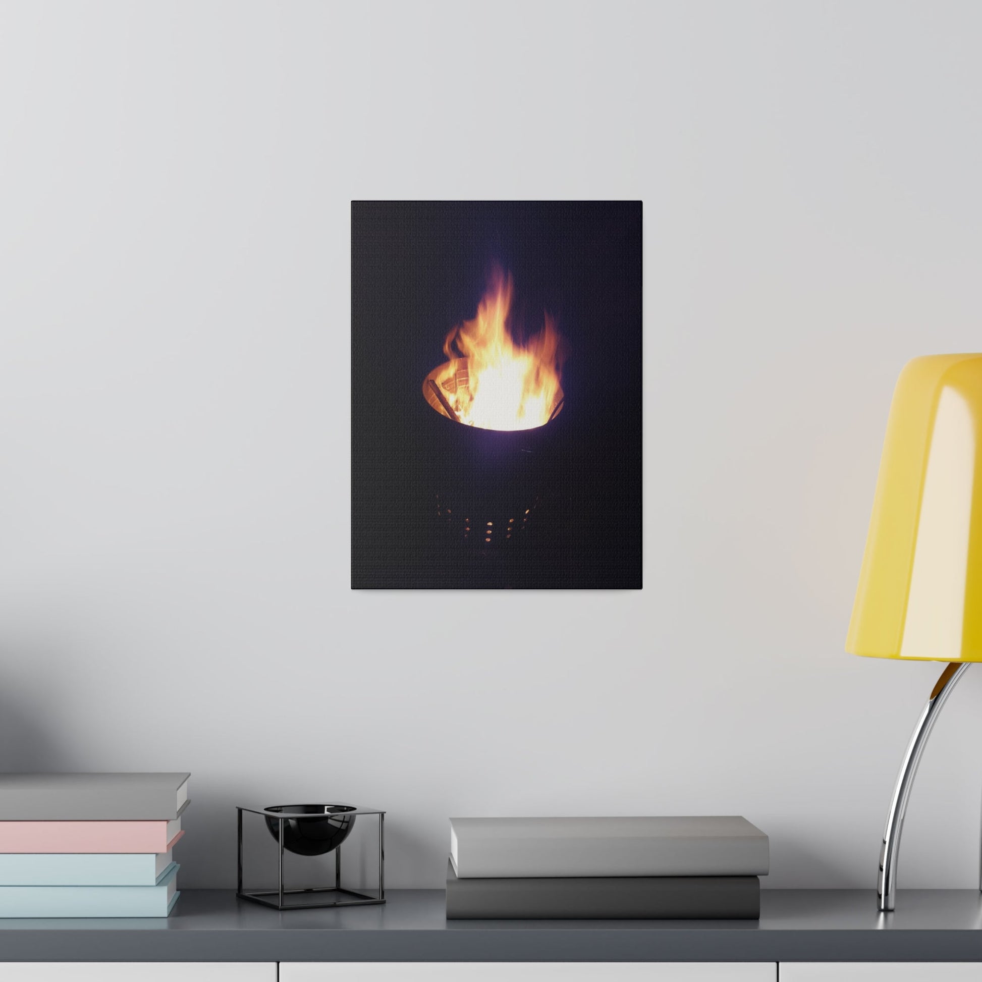 Fire Pit, Matte Canvas, Stretched, 0.75" - The Trio Synergize Group