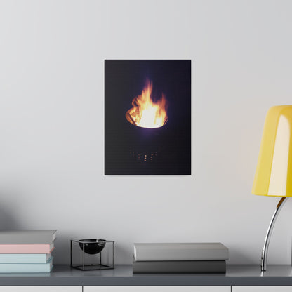 Fire Pit, Matte Canvas, Stretched, 0.75" - The Trio Synergize Group