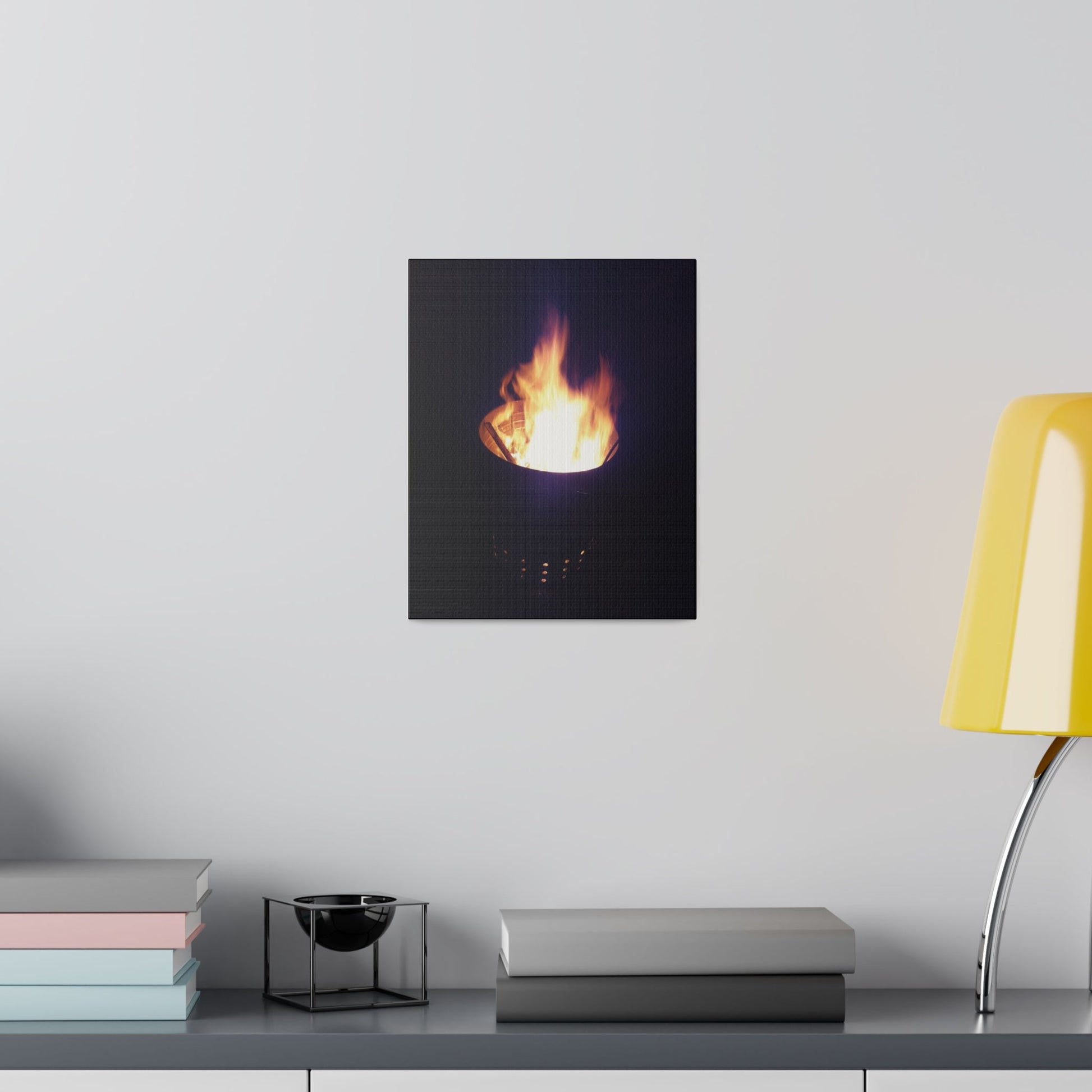 Fire Pit, Matte Canvas, Stretched, 0.75" - The Trio Synergize Group