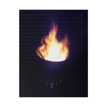 Fire Pit, Matte Canvas, Stretched, 0.75" - The Trio Synergize Group