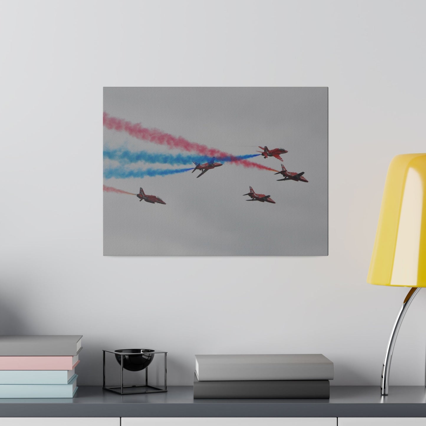Red Arrows 3 Straight, Two Ascending Canvas - Fly High! - The Trio Synergize Group