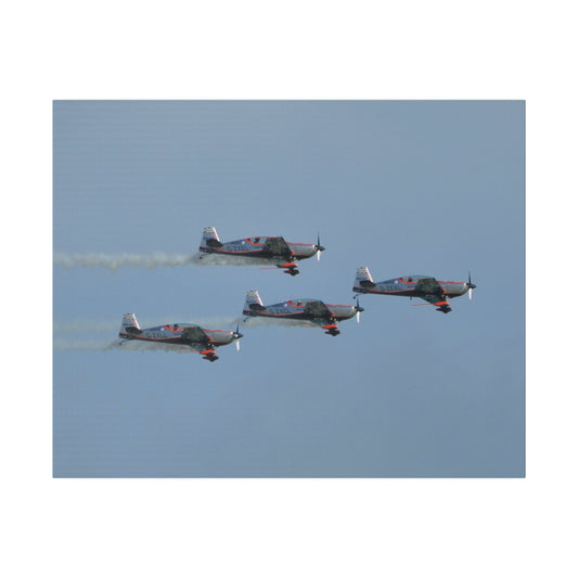 The Blades Flying In Formation Side View Close Up Canvas - The Trio Synergize Group