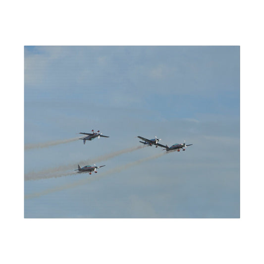 The Blades Flying In Formation Different Angles Canvas - The Trio Synergize Group