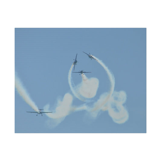 The Blades In Different Positions With Smoke Canvas - The Trio Synergize Group