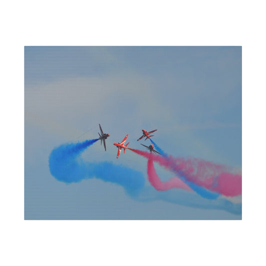 The Red Arrows - Breaking Formation Close Together Canvas - The Trio Synergize Group