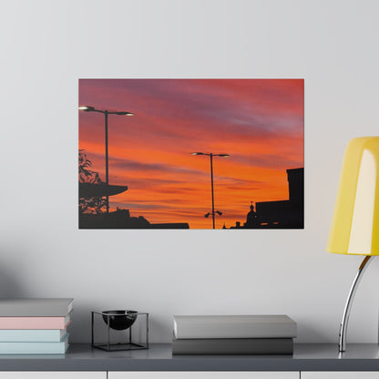 Gradient of Coloured Clouds Due to Sunrise, Matte Canvas, Stretched, 0.75" - The Trio Synergize Group