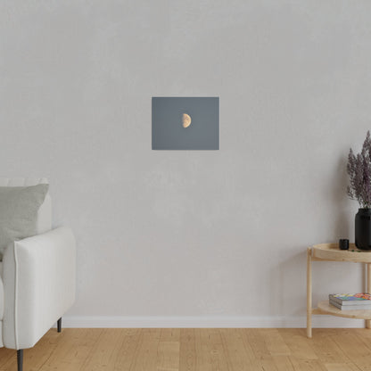 Gray Moon Close Up, Matte Canvas, Stretched, 0.75" - The Trio Synergize Group