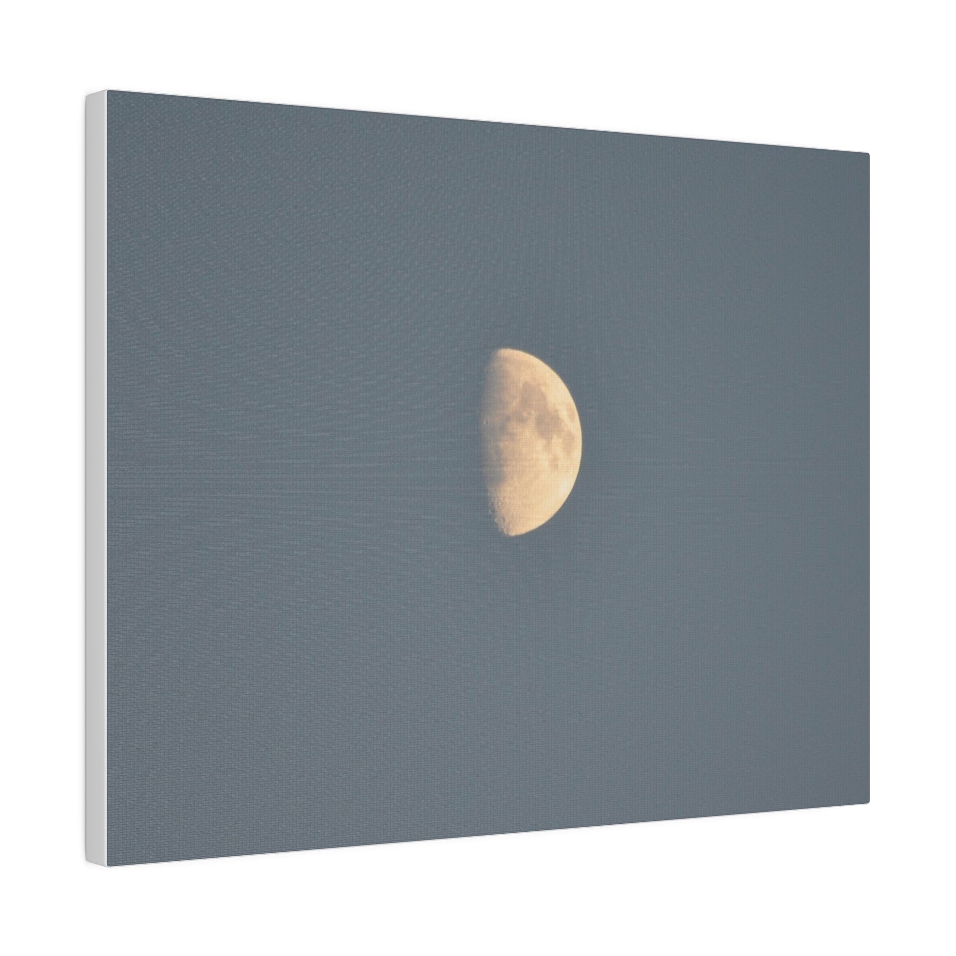 Gray Moon Close Up, Matte Canvas, Stretched, 0.75" - The Trio Synergize Group