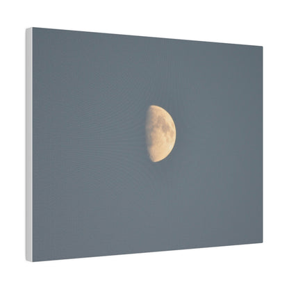 Gray Moon Close Up, Matte Canvas, Stretched, 0.75" - The Trio Synergize Group