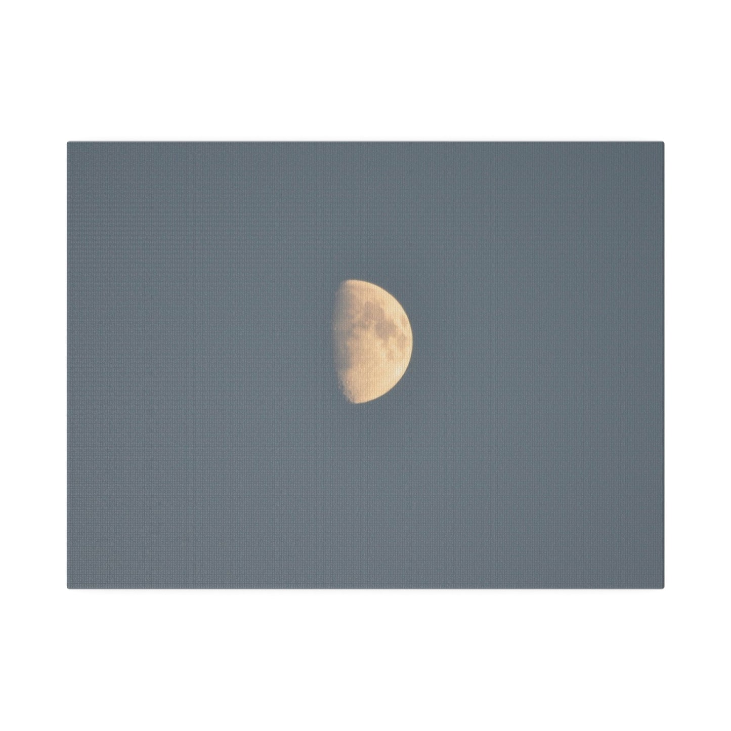 Gray Moon Close Up, Matte Canvas, Stretched, 0.75" - The Trio Synergize Group