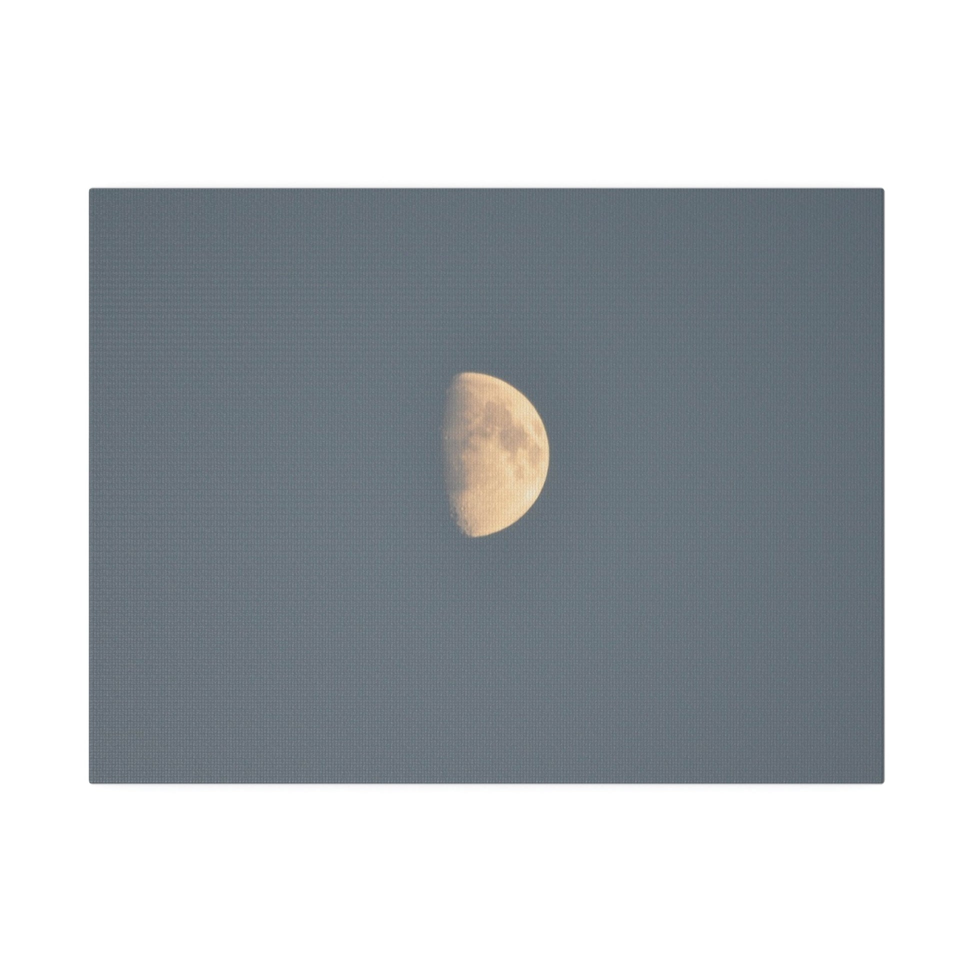 Gray Moon Close Up, Matte Canvas, Stretched, 0.75" - The Trio Synergize Group