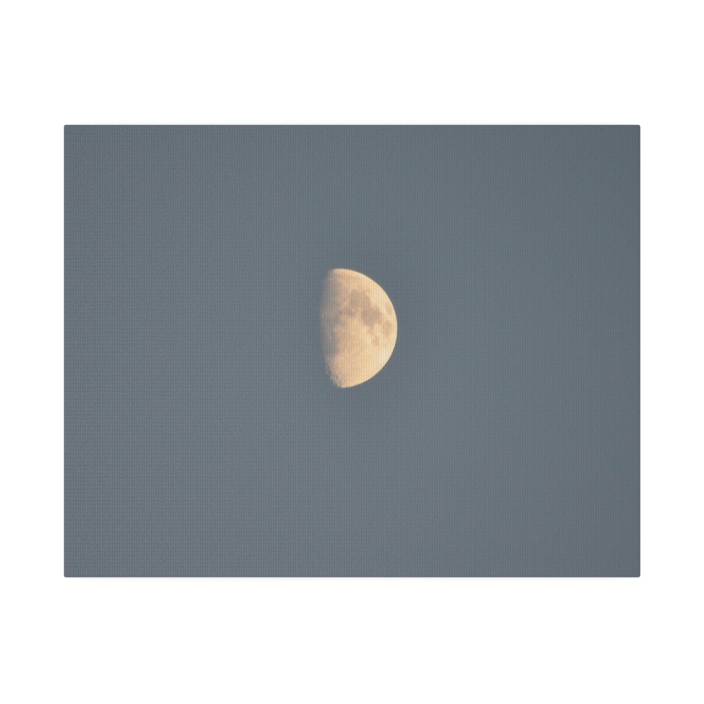 Gray Moon Close Up, Matte Canvas, Stretched, 0.75" - The Trio Synergize Group