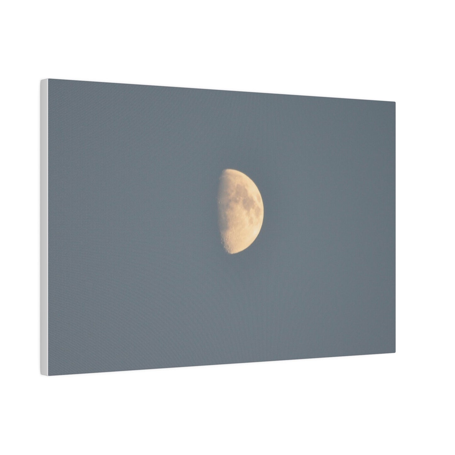 Gray Moon Close Up, Matte Canvas, Stretched, 0.75" - The Trio Synergize Group