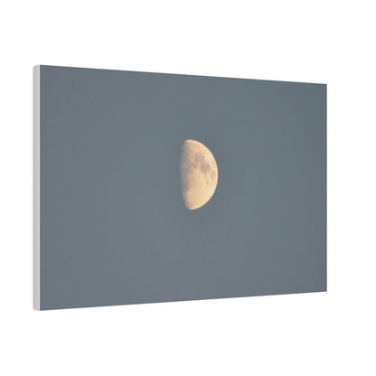 Gray Moon Close Up, Matte Canvas, Stretched, 0.75" - The Trio Synergize Group