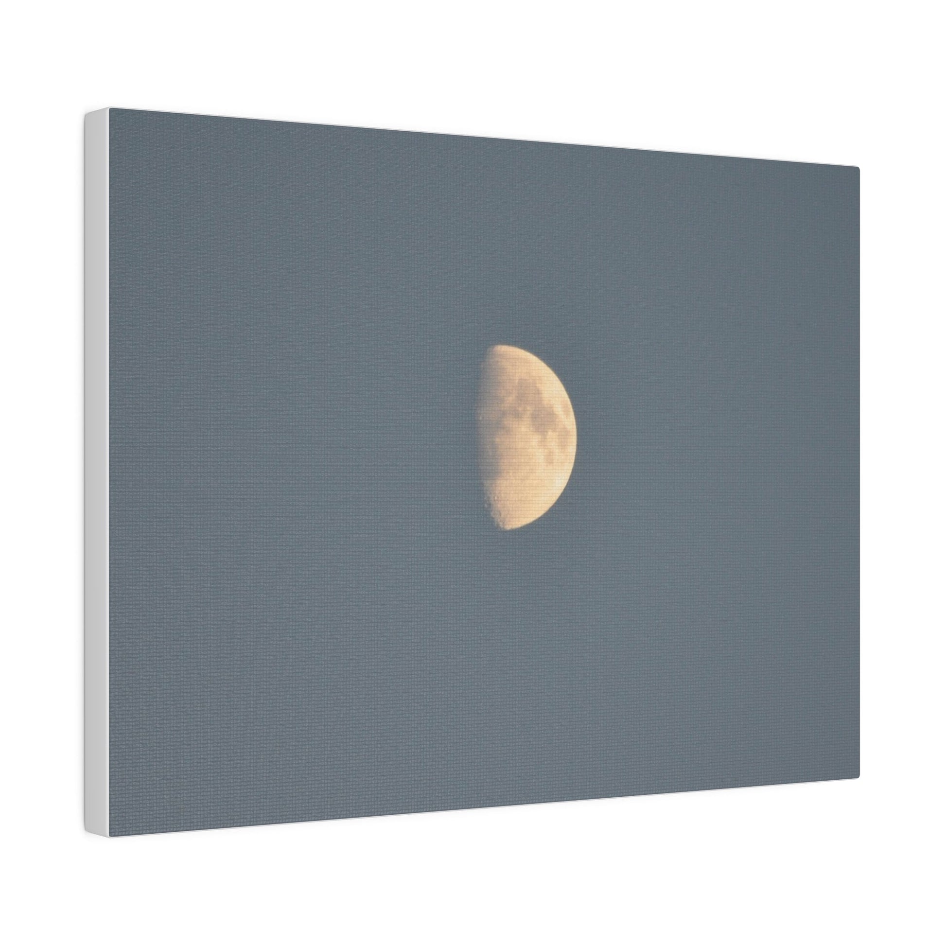 Gray Moon Close Up, Matte Canvas, Stretched, 0.75" - The Trio Synergize Group