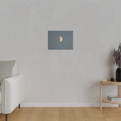 Gray Moon Close Up, Matte Canvas, Stretched, 0.75" - The Trio Synergize Group