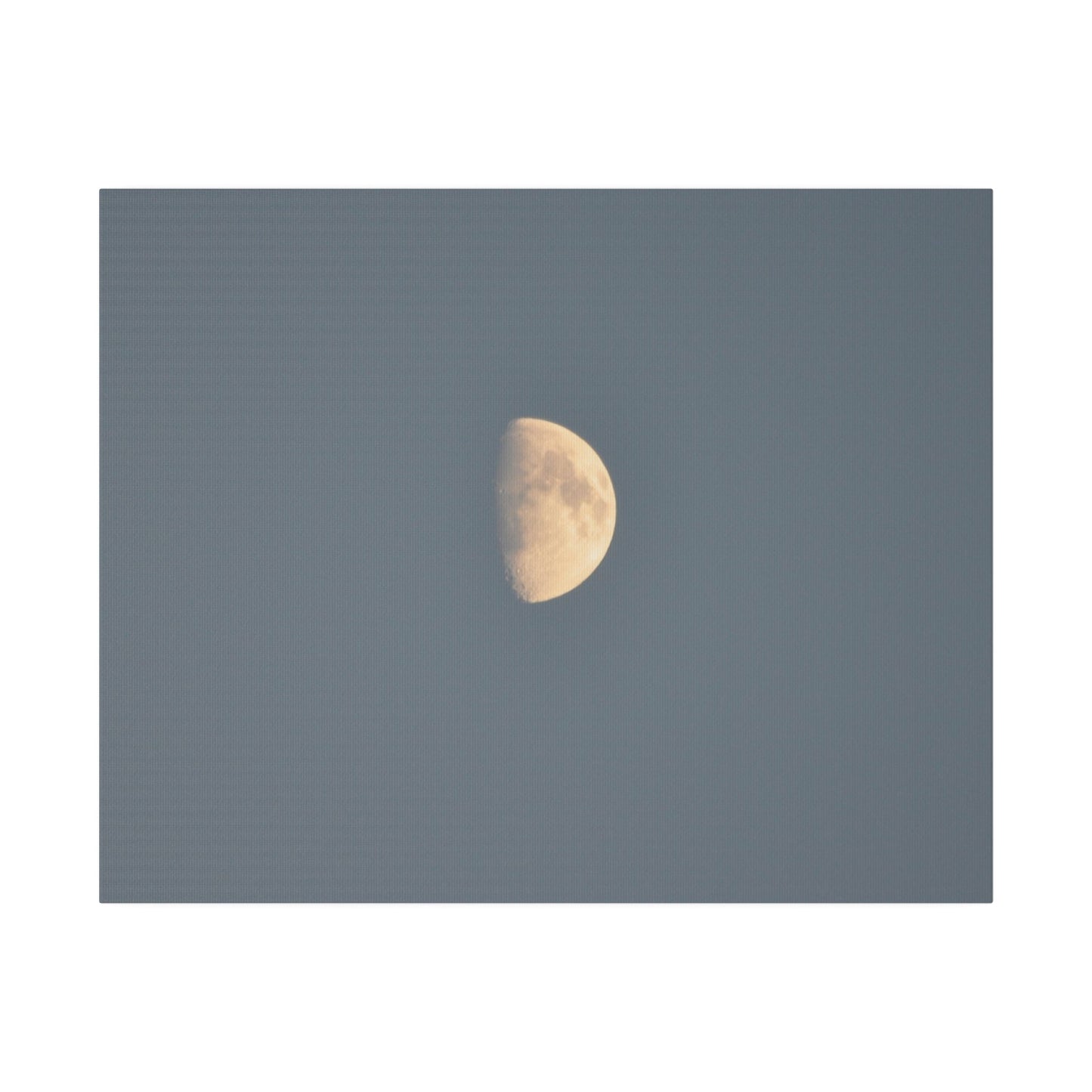 Gray Moon Close Up, Matte Canvas, Stretched, 0.75" - The Trio Synergize Group