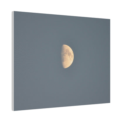 Gray Moon Close Up, Matte Canvas, Stretched, 0.75" - The Trio Synergize Group
