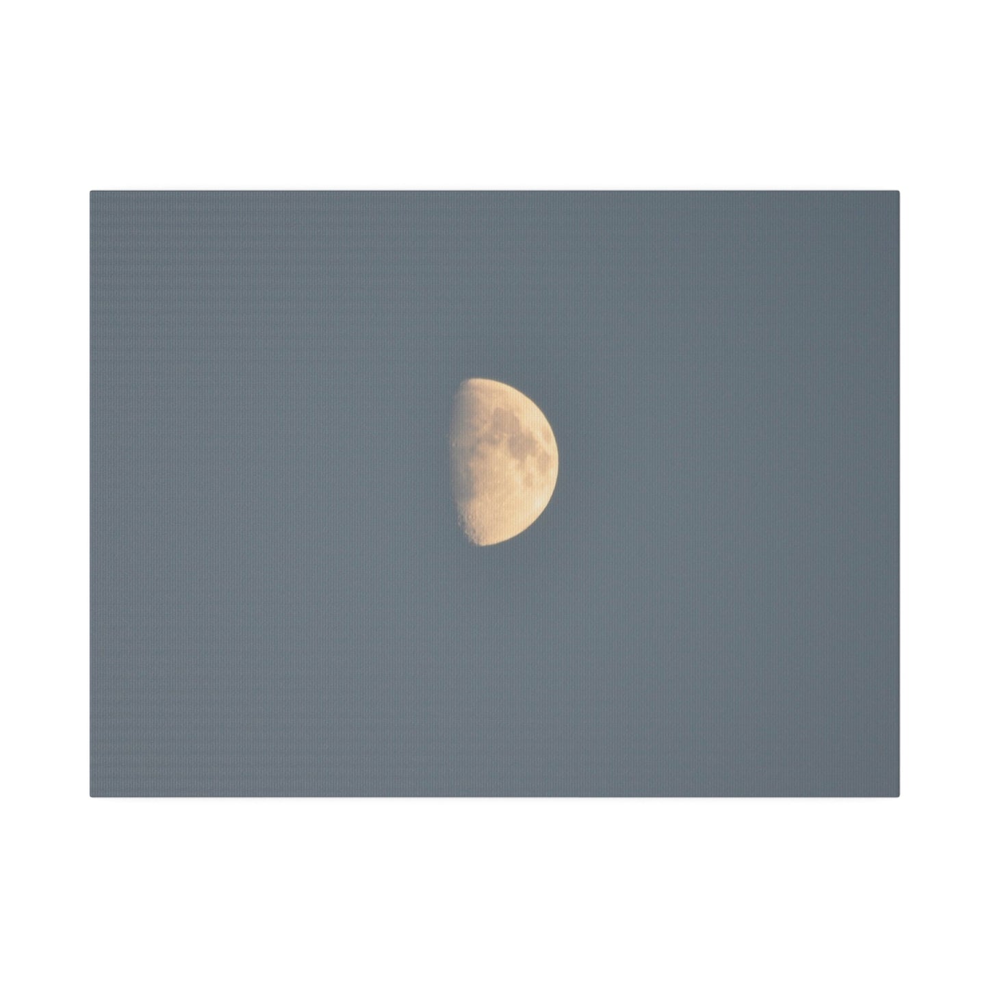 Gray Moon Close Up, Matte Canvas, Stretched, 0.75" - The Trio Synergize Group