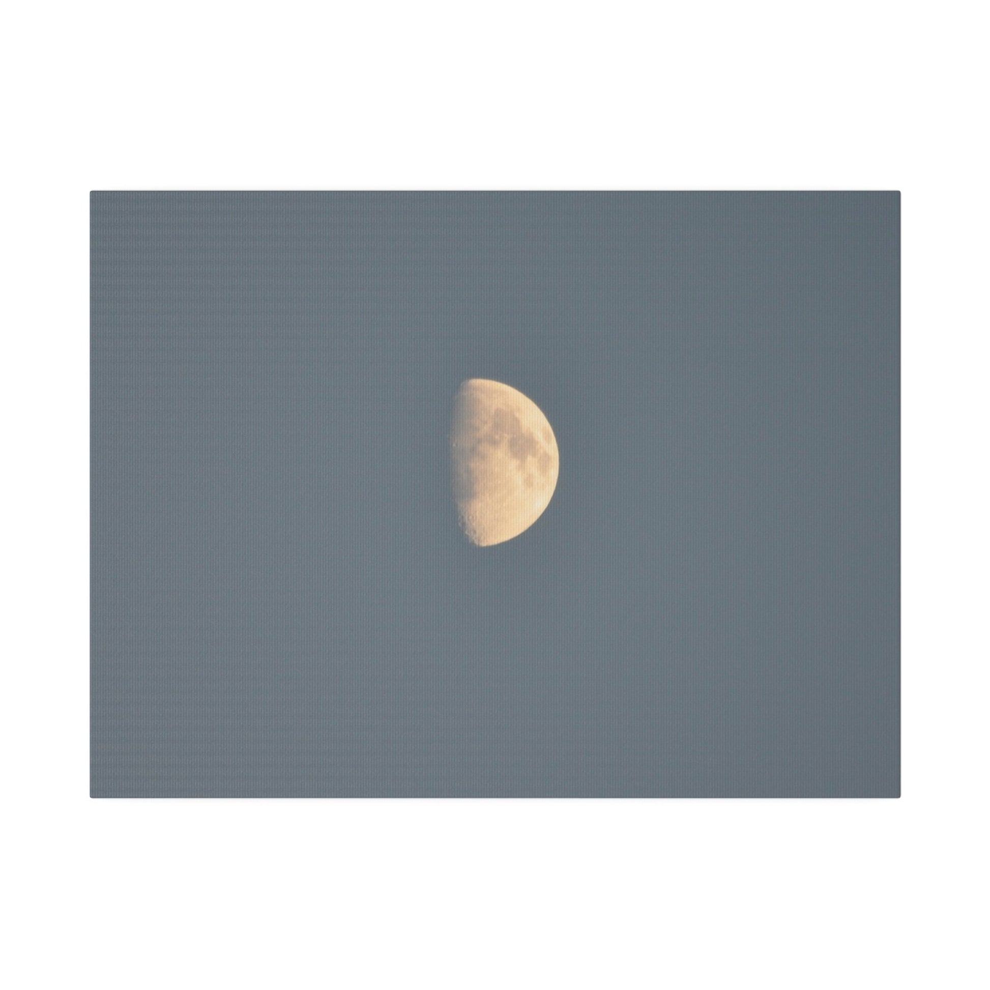 Gray Moon Close Up Canvas Print - The Trio Synergize Group
