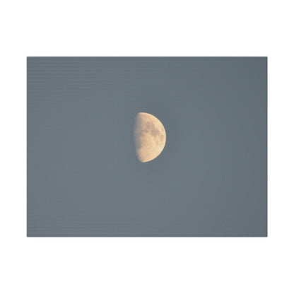 Gray Moon Close Up, Matte Canvas, Stretched, 0.75" - The Trio Synergize Group