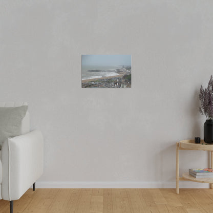 Hastings Sea Front From East - hill Steps And Old Pier Pre Fire, Matte Canvas, Stretched, 0.75" - The Trio Synergize Group