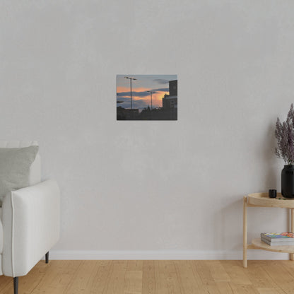 Hastings Train Station With Sunset And Nice Cloud Formation, Matte Canvas, Stretched, 0.75" - The Trio Synergize Group