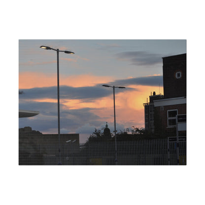 Hastings Train Station With Sunset And Nice Cloud Formation, Matte Canvas, Stretched, 0.75" - The Trio Synergize Group