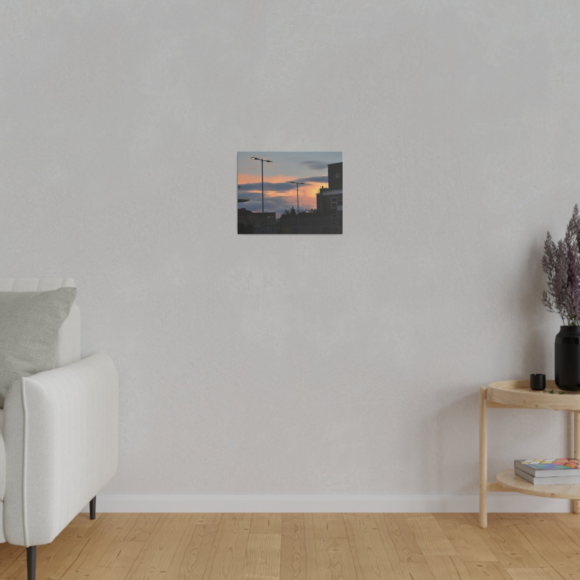 Hastings Train Station With Sunset And Nice Cloud Formation, Matte Canvas, Stretched, 0.75" - The Trio Synergize Group