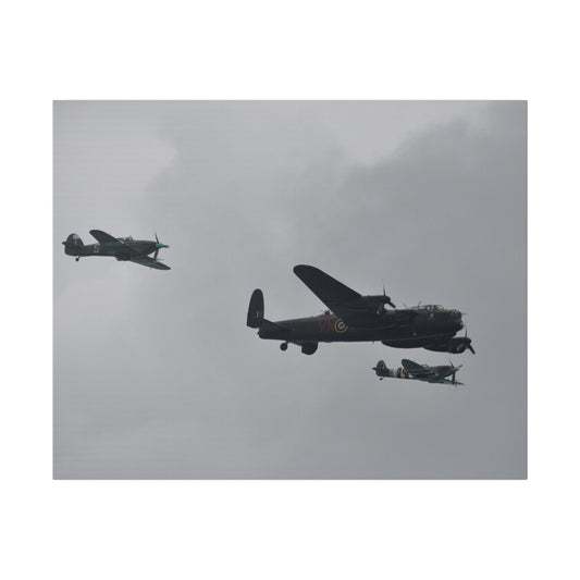 Memorial Flight Flying In Formation Canvas Print - The Trio Synergize Group
