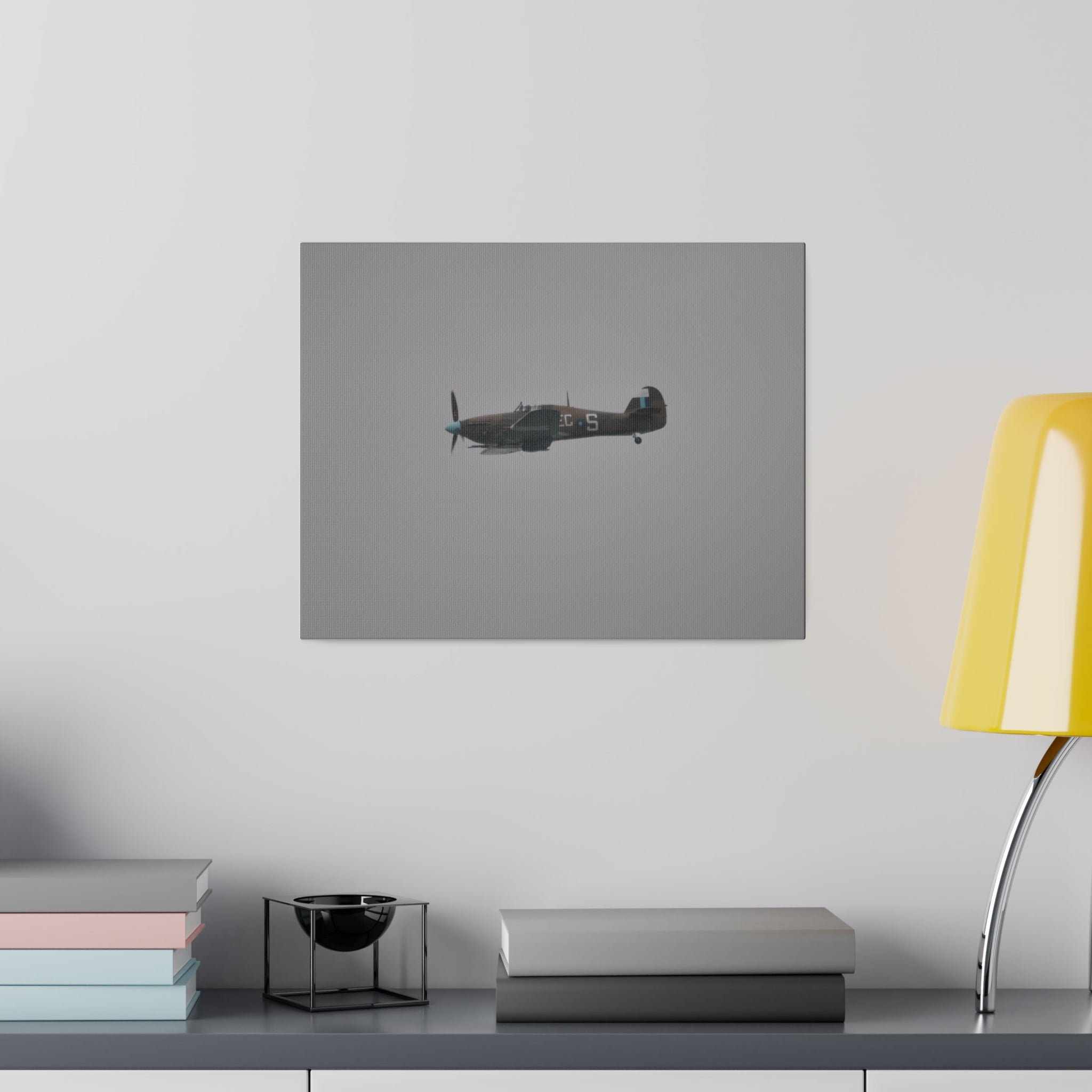 Memorial Flight Hurricane Flying From The Right Sideways, Matte Canvas, Stretched, 0.75" - The Trio Synergize Group