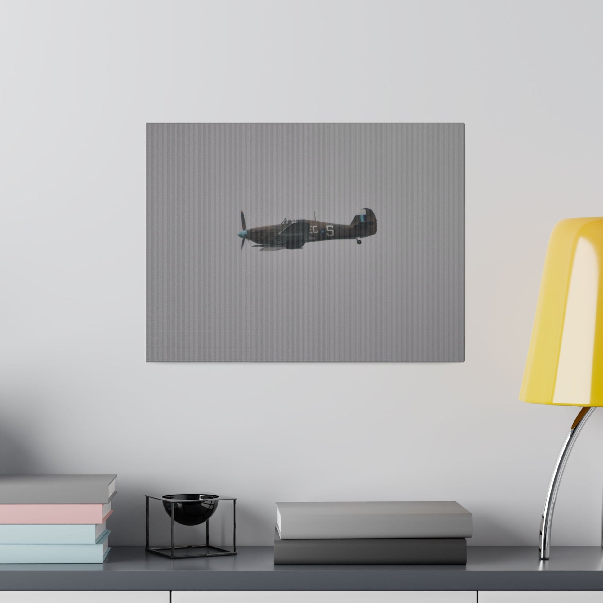 Memorial Flight Hurricane Flying From The Right Sideways, Matte Canvas, Stretched, 0.75" - The Trio Synergize Group