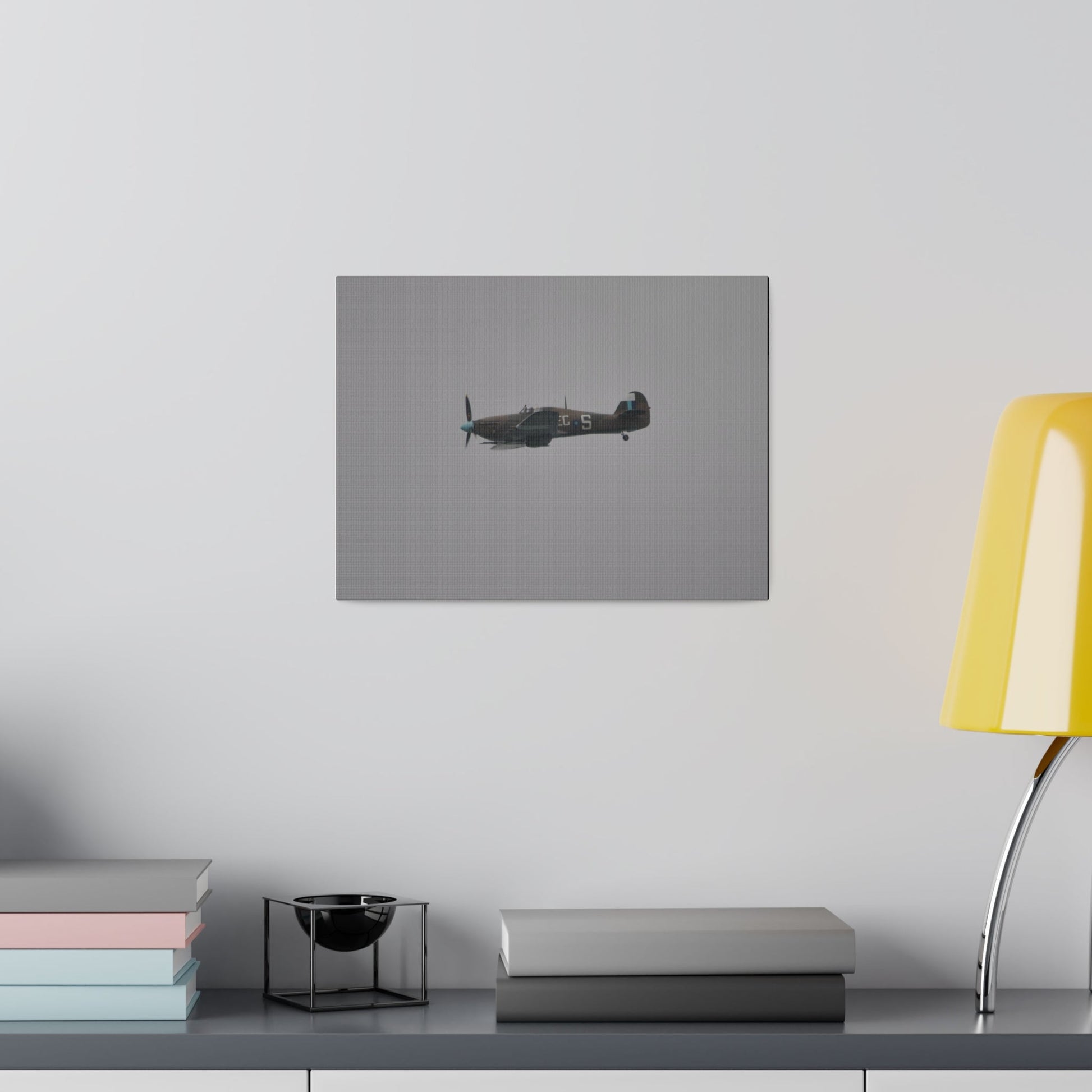 Memorial Flight Hurricane Flying From The Right Sideways, Matte Canvas, Stretched, 0.75" - The Trio Synergize Group