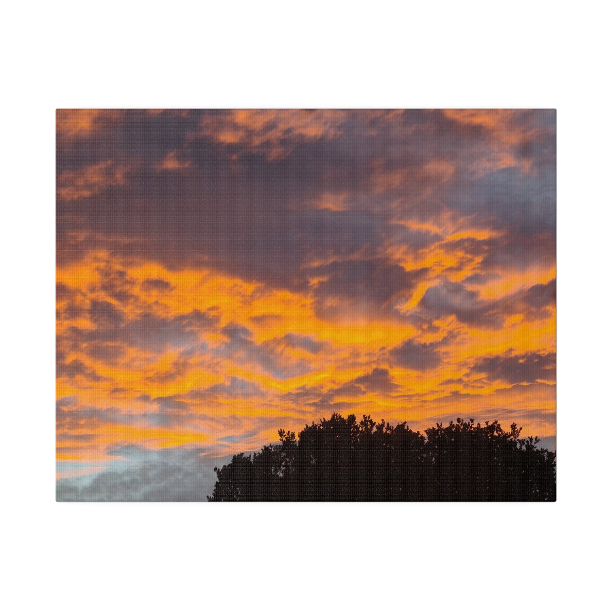 Orange Clouds Due To Sunset Canvas - The Trio Synergize Group