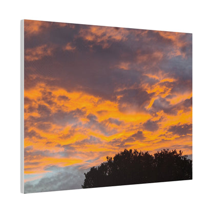 Orange Clouds Due To Sunset Canvas - The Trio Synergize Group