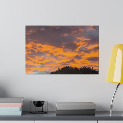 Orange Clouds Due To Sunset Canvas - The Trio Synergize Group