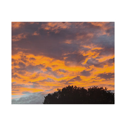 Orange Clouds Due To Sunset Canvas - The Trio Synergize Group