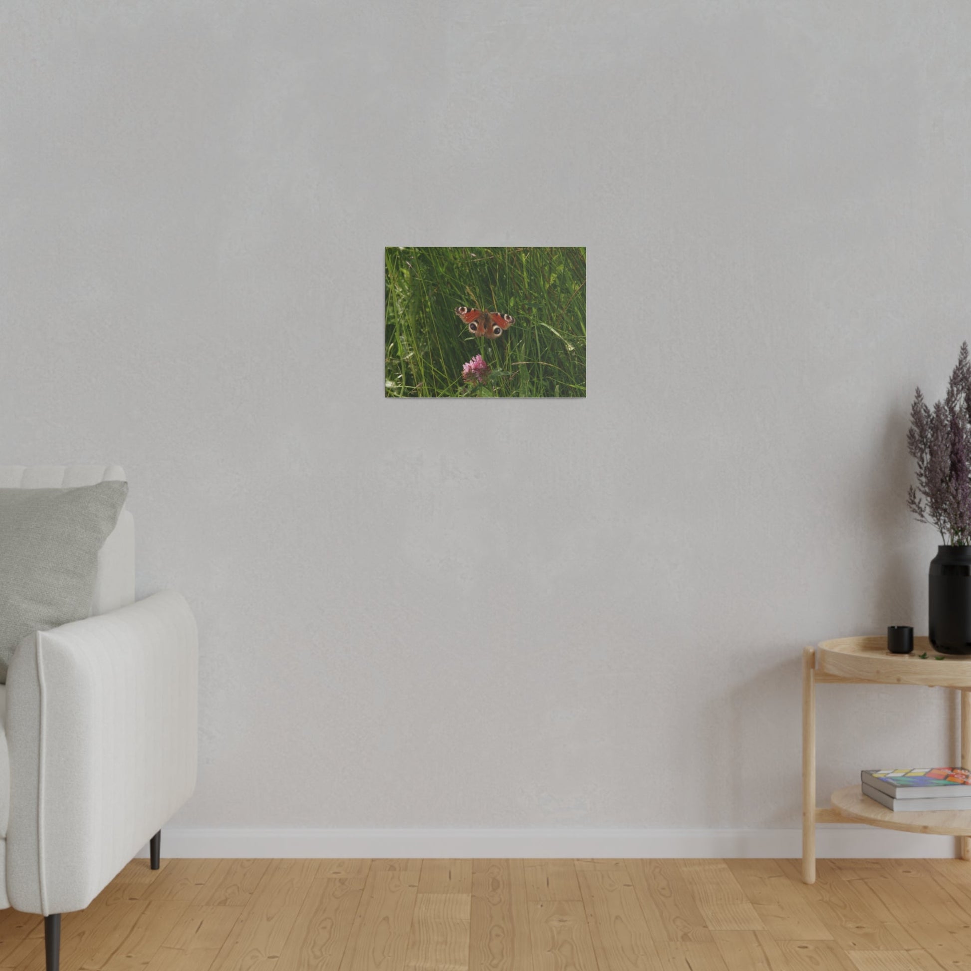 Peacock Butterfly, Matte Canvas, Stretched, 0.75" - The Trio Synergize Group