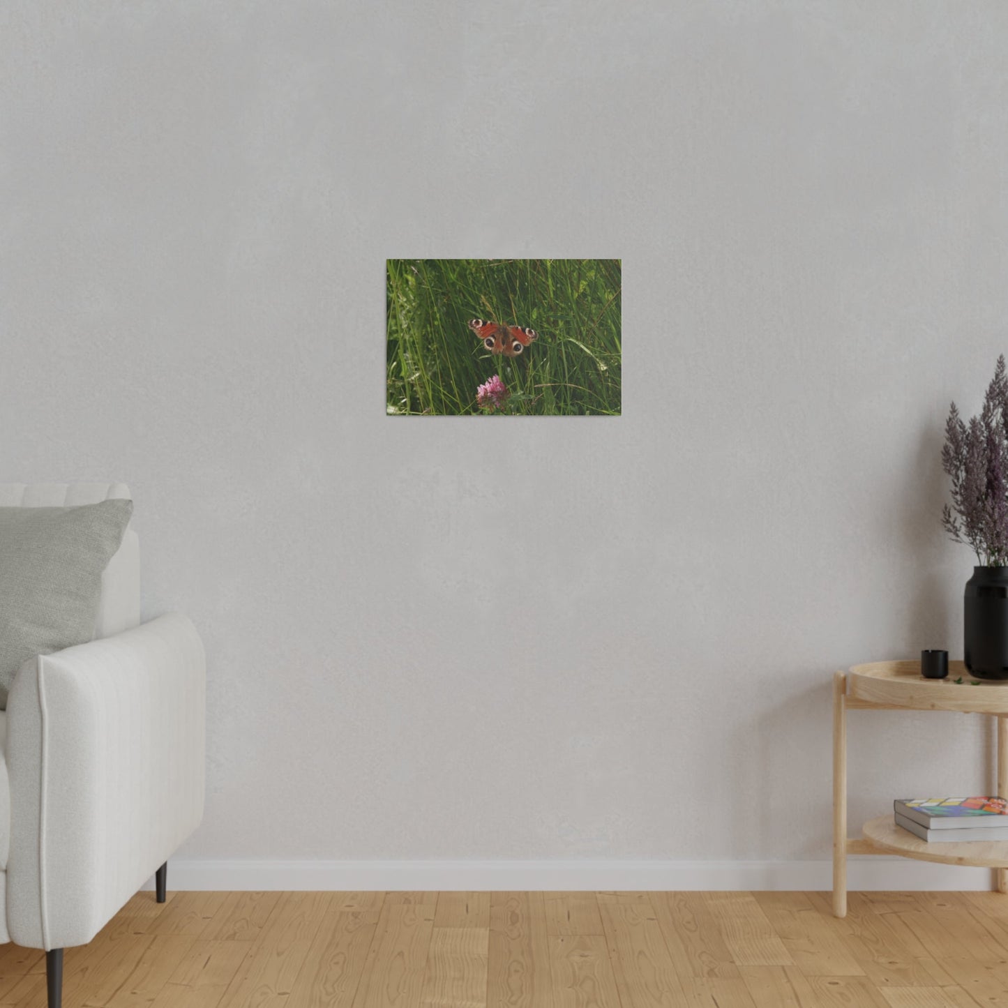 Peacock Butterfly, Matte Canvas, Stretched, 0.75" - The Trio Synergize Group