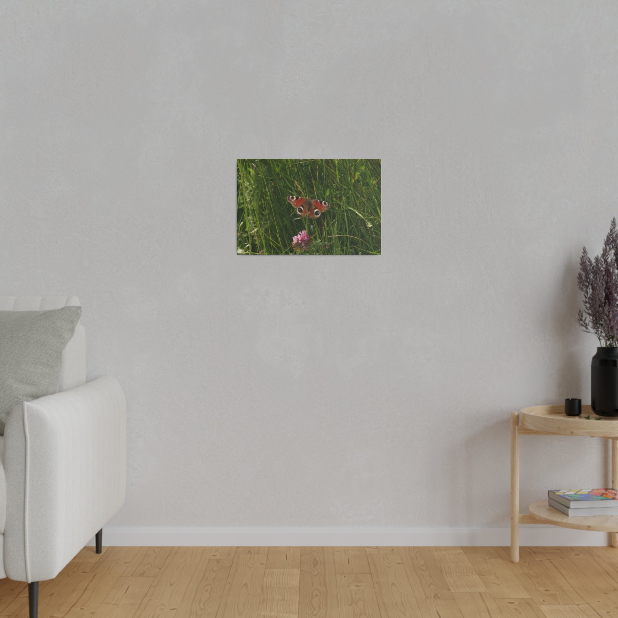 Peacock Butterfly, Matte Canvas, Stretched, 0.75" - The Trio Synergize Group