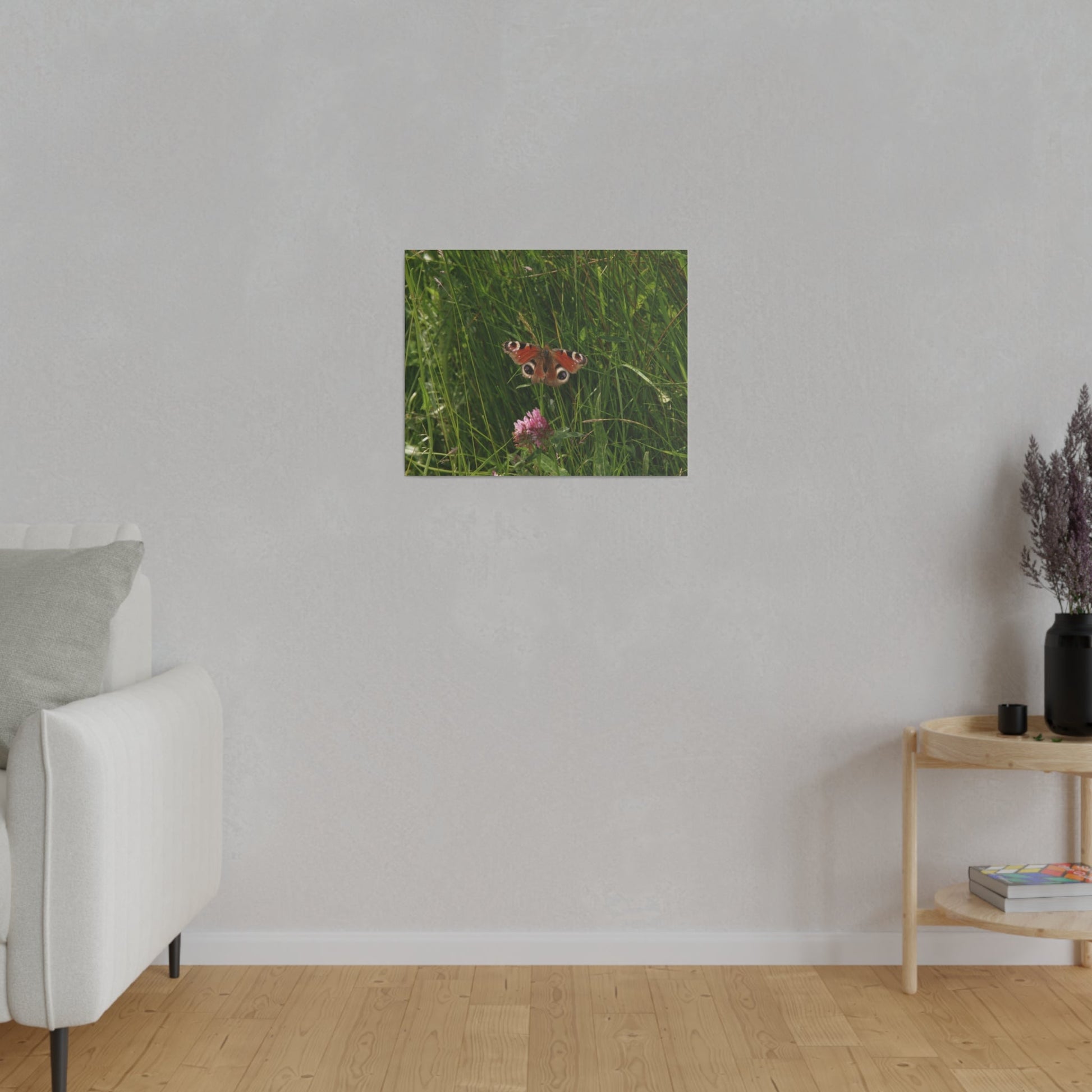 Peacock Butterfly, Matte Canvas, Stretched, 0.75" - The Trio Synergize Group