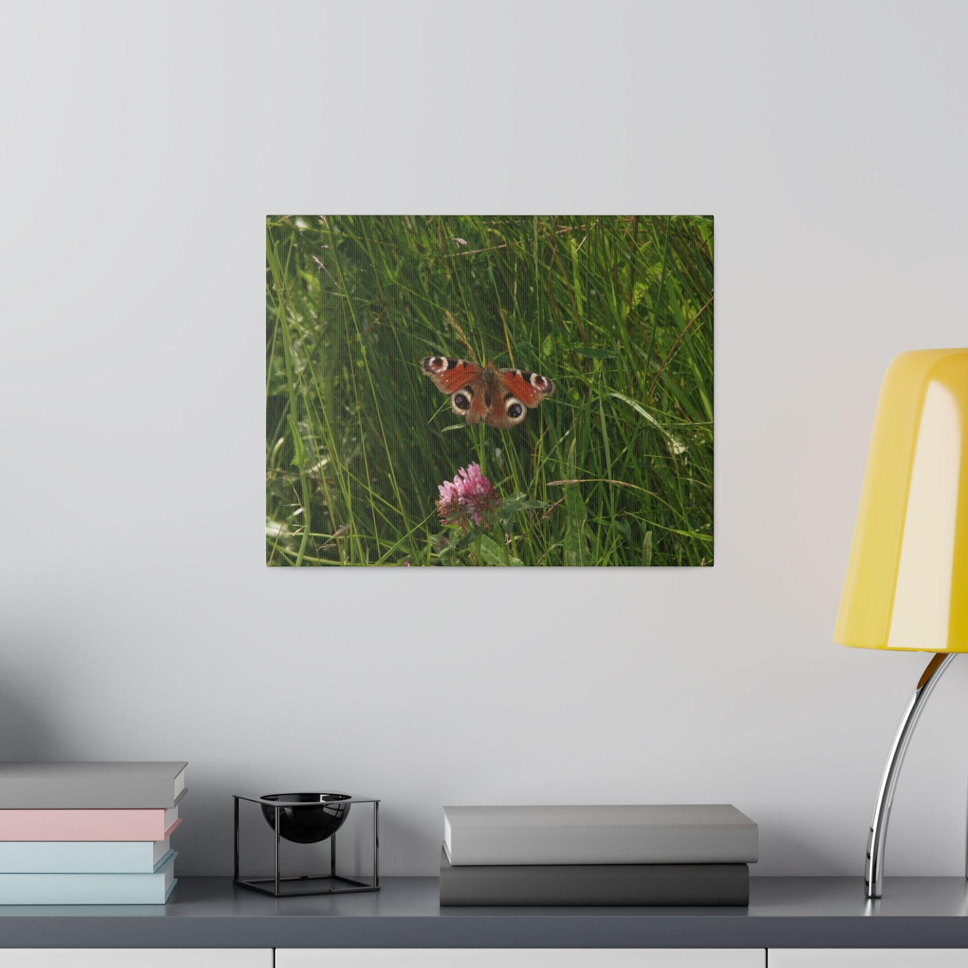 Peacock Butterfly, Matte Canvas, Stretched, 0.75" - The Trio Synergize Group
