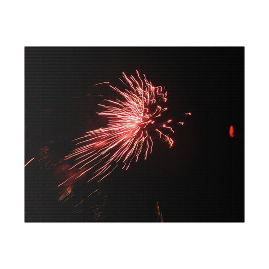 Red Sparks Firework Canvas Print - The Trio Synergize Group